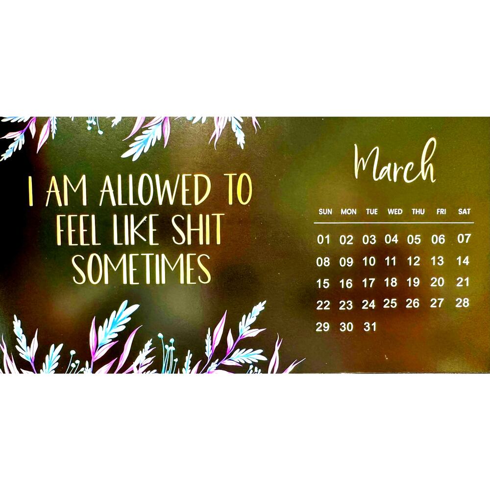 2026 F*ck It Calendar for Tired-A$$ Women Desk Top Edition